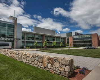 Lanscaping work done at an office park.